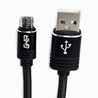 CABLE MICRO USB GHIA 2.0 MTS, DATOS Y CARGA, COLOR NEGRO GHIA