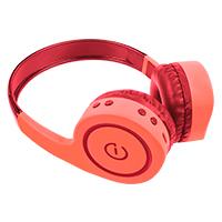 AUDÍFONOS ON-EAR INALAMBRICOS MANOS LIBRES CON BT FM SD 3.5MM EASY LINE BY PERFECT CHOICE CORAL PERFECT CHOICE