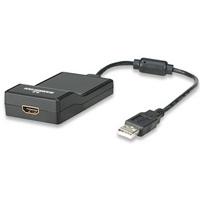 CABLE CONVERTIDOR MANHATTAN USB  2.0 A HDMI 1080P MACHO-HEMBRA MANHATTAN