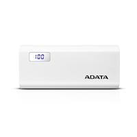 BATERIA DE RESPALDO POWER BANK ADATA P12500D 12500MAH/2 USB 1A/2A/INDICADOR DE CARGA DIGITAL/BLANCO ADATA
