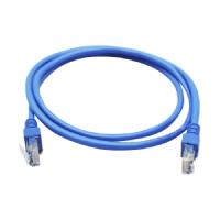CABLE DE RED GHIA 1 MTS 3 PIES PATCH CORD RJ45 CAT 5E UTP AZUL GHIA