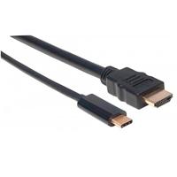 CABLE CONVERTIDOR MANHATTAN USB-C 3.1 A HDMI 1.0M 4K M-M MANHATTAN