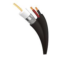 CABLE COAXIAL SIAMES RG-59 CCA WAM MALLA 95, CONDUCTOR CU 20 AWG 2/18 AWG/NEGRO/SIAMES/305 MTS WAM