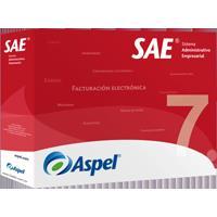 ASPEL SAE 7.0 PAQUETE BASE, 1 USUARIO - 99 EMPRESAS FISICO ASPEL